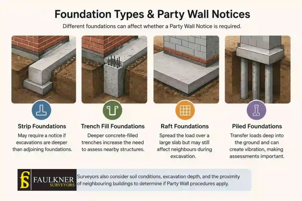 How Do Construction Methods Affect Party Wall Requirements? A Homeowner’s Guide 1 How Do Different Foundation Types Influence Party Wall Notices Southall?