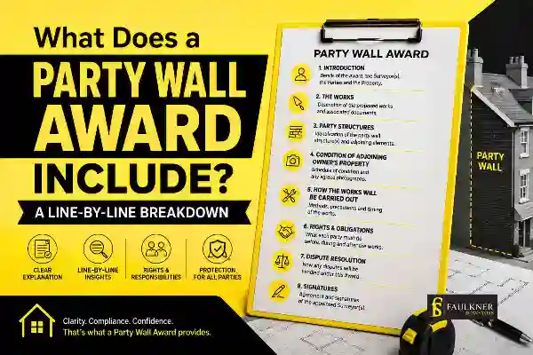 Party Wall Awards Explained Line-by-Line: What Property Owners and Neighbours Need to Know 1 What Does a Party Wall Award Include? A Line-by-Line Breakdown Southall